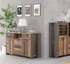 Sideboard CLIF 3 Türen 2 Schubladen Optik: Old Wood Vintage Produktbild-Vorschau 4