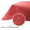 Garten Tischdecke Outdoor PVC rechteckig 130x160 cm Rot Produktbild-Vorschau 5
