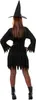 Hexe Schwarze Magie Halloween Zauberhut Kostüm Mantel Kleid Produktbild-Vorschau 4