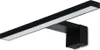 A black LED light fixture with a white light strip, mounted on a white background. Náhľad obrázku produktu