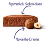 Milka EXTRA Noisette chocoladetafel met hazelnootvulling, Productafbeelding-voorbeeld 2