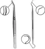 Two dental tools are shown against a white background, with close-up insets highlighting their tips. Produktbild-Vorschau