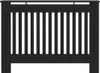 vidaXL Heizkörperverkleidung Schwarz 112x19x81,5 cm Produktbild-Vorschau 4