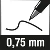 Edding 8408, Schwarz, Pinselspitze, Schwarz, Rot, Weiß, Produktbild-Vorschau 3