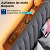 Lit rembourré Rangement Lit double LED avec USB Type C , Voir les images du produit 3