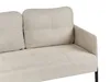 BELIANI 2-Sitzer Sofa Beige Stoffbezug Gesteppt Hohe Produktbild-Vorschau 7