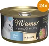 Miamor Feine Filets Thunfisch Pur in Sauce 85 g - 24 Stück Produktbild-Vorschau 2