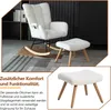 okwish Schaukelstuhl Sessel mit Fußhocker, Metallgestell Produktbild-Vorschau 6