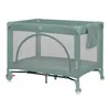 A green travel crib is shown against a white background. Náhľad obrázku produktu