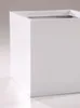VIVANNO Pflanzkübel Fiberglas BLOCK Würfel, Weiß matt - Produktbild-Vorschau 6