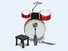 Concerto Schlagzeug 3 Trommeln 1 Becken + Hocker Produktbild-Vorschau 1