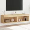 TV skříňky s LED osvětlením 2 ks dub Sonoma 60x30x30 cm Náhled obrázku produktu 2