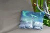 MuchoWow® Outdoor Kissen - Nordlicht - Schnee - Landschaft Produktbild-Vorschau 2