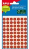 APLI, ronde etiketten, 5 vel, 8 x 8 mm, rood. Diameter: 8 Productafbeelding-voorbeeld 2