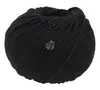 A ball of black yarn on a white background. Produktbild-Vorschau