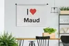 MuchoWow® Wandteppich Wandbehang Ich liebe - Maud - Mädchen Produktbild-Vorschau 2