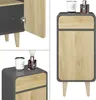 Midi skříňka Vicco Arla Antracit/dub 40 x 81 cm, Model Náhled obrázku produktu 3