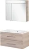 Fackelmann B.CLEVER Badmöbel Set 3-teilig, 90 cm, Braun Produktbild-Vorschau 1