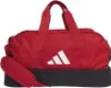 A red Adidas duffel bag with a black base and white Adidas logo. Produktbild-Vorschau