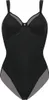 A black body shaper with mesh panels on the sides. Produktbild-Vorschau