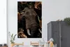 MuchoWow® Poster Elefant - Pflanzen - Blumen 120x180 cm - Produktbild-Vorschau 2