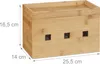 relaxdays Kabelbox Bambus Produktbild-Vorschau 4