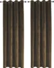Samt Vorhäng 2er Set Braun Ösen 140x175 cm Produktbild-Vorschau 1