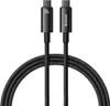 A black USB-C to USB-C charging and data cable is shown against a white background. Anteprima dell’immagine prodotto