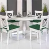 Beautissu Set di 4 cuscini per sedia 40x40 con nastri Lea, Anteprima dell’immagine prodotto 4