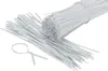 A bundle of white twist ties is shown on a white background. Produktbild-Vorschau