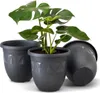 Plastard Übertopf 3er Set Ø 21 cm Anthrazit - Blumentopf Produktbild-Vorschau 1