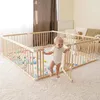 Laufgitter Baby faltbar aus Holz 152 x 152 cm – Baby Produktbild-Vorschau 10
