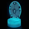 A 3D LED lamp shaped like a soccer ball with the FC Barcelona logo, displayed on a black background. Voir les images du produit