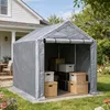 ELANDEPOT Posto auto coperto 296 × 190 × 200 cm grigio Anteprima dell’immagine prodotto 8