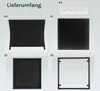WOLTU Gartentisch, Beistelltisch mit Glasplatte, offenem Produktbild-Vorschau 7