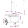Fahrradanhänger Schwarz und Orange 45 kg Eisen - Produktbild-Vorschau 11