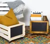 Navaris Holz Schallplatten Kiste mit Kreidetafel - mit Produktbild-Vorschau 5