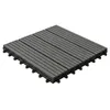 WPC-Fliese anthrazit 30x30cm mit Klicksystem (6er Pak, = Produktbild-Vorschau 1