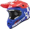 Bogotto V328 Xadrez Carbon Motocross Helm, blau/rot/weiß, M Produktbild-Vorschau 1