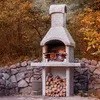 relaxdays Grauer Ascheeimer mit Deckel 12l Produktbild-Vorschau 5