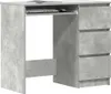vidaXL Schreibtisch Betongrau 90x45x76 cm Holzwerkstoff Produktbild-Vorschau 1