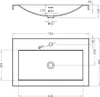 doporro Lavabo ad Incasso Soprapiano Lavabo Bagno da Anteprima dell’immagine prodotto 6