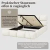 Polsterbett 160 × 200 cm mit hydraulischem Bettkasten, Produktbild-Vorschau 16