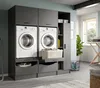 Waschmaschinenschrank "Flexy" in grau Set 3-teilig 182 x Produktbild-Vorschau 2