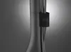 A close-up of a black cable management strap on a black stand. Anteprima dell’immagine prodotto