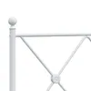 Bettgestell mit Kopfteil Metall Weiß 150x200 cm Produktbild-Vorschau 7