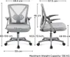 Yaheetech Bürostuhl ergonomisch, Schreibtischstuhl mit Produktbild-Vorschau 7
