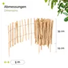 Gartenzaun zum Stecken aus Haselnüsse Zaun Garten Produktbild-Vorschau 2
