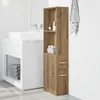 vidaXL Mobile da bagno stretto con rotelle Materiale Anteprima dell’immagine prodotto 2