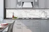 Küchenrückwand Folie selbstklebend WEISSER MARMOR 260 x 60 Produktbild-Vorschau 1
